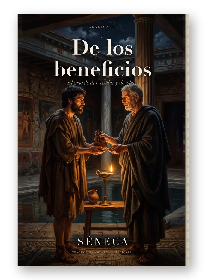 Edición en papel de De los beneficios